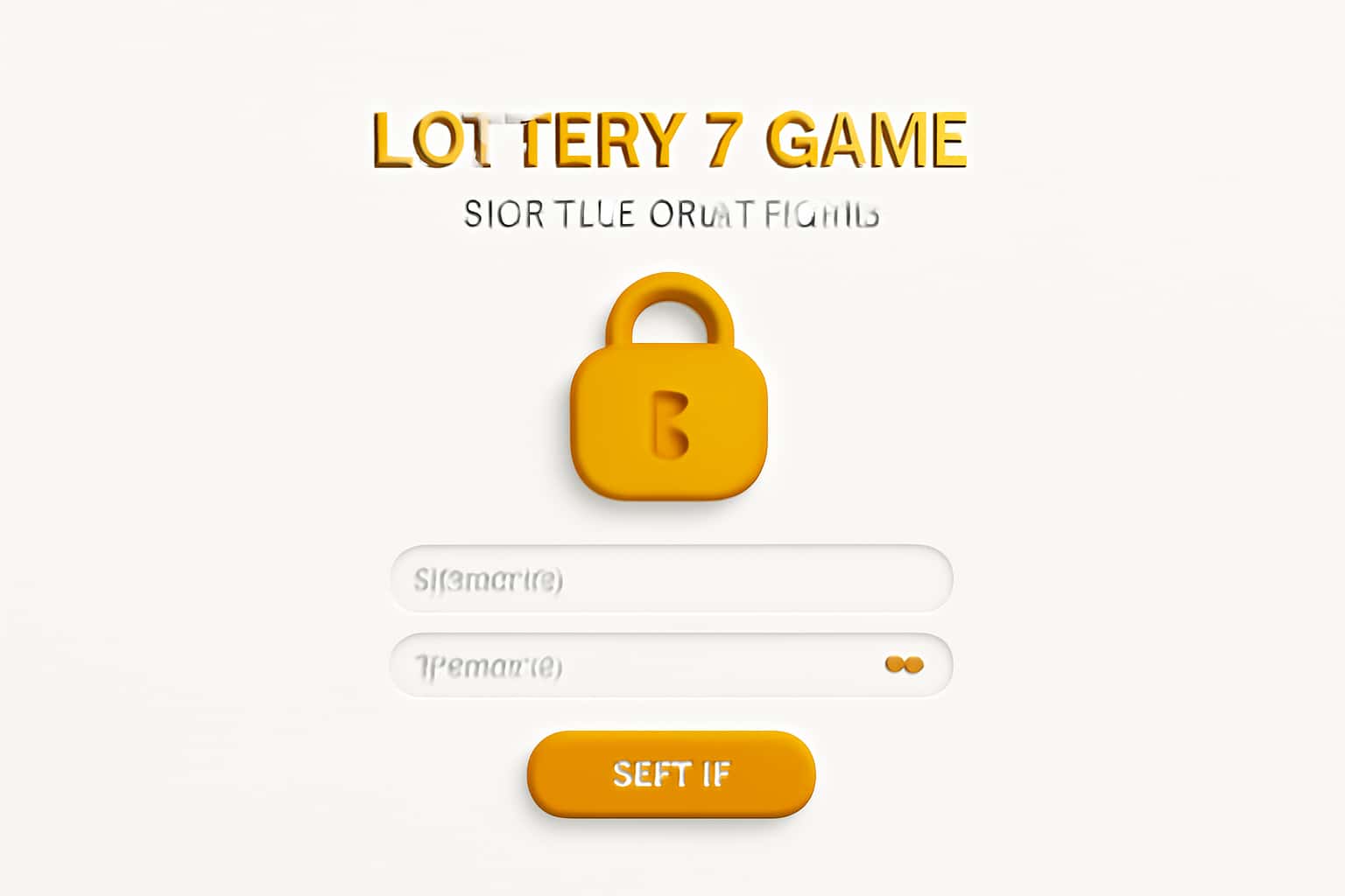 Lottery 7 Game Sign In & Dashboard Interface