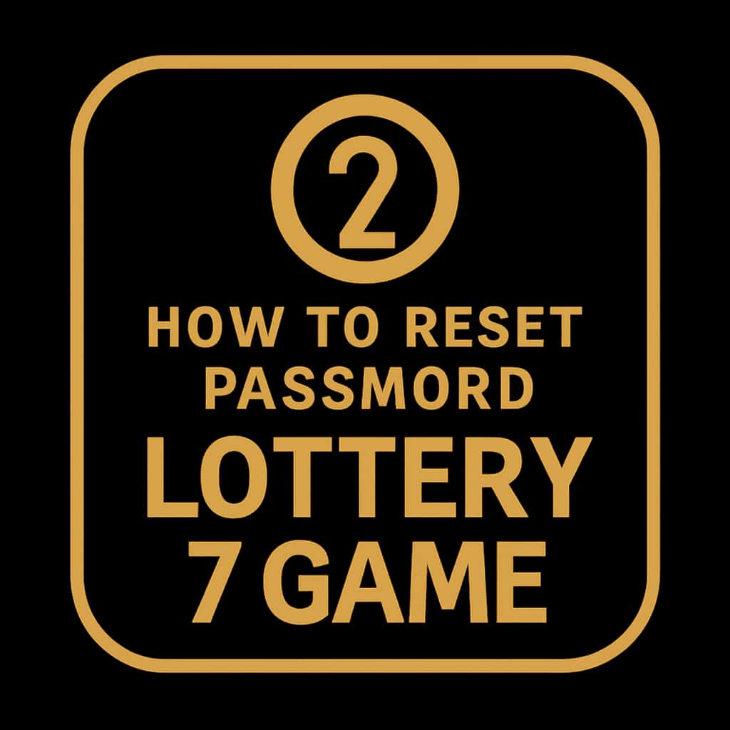 An icon depicting the process of resetting a Lottery 7 Game password.