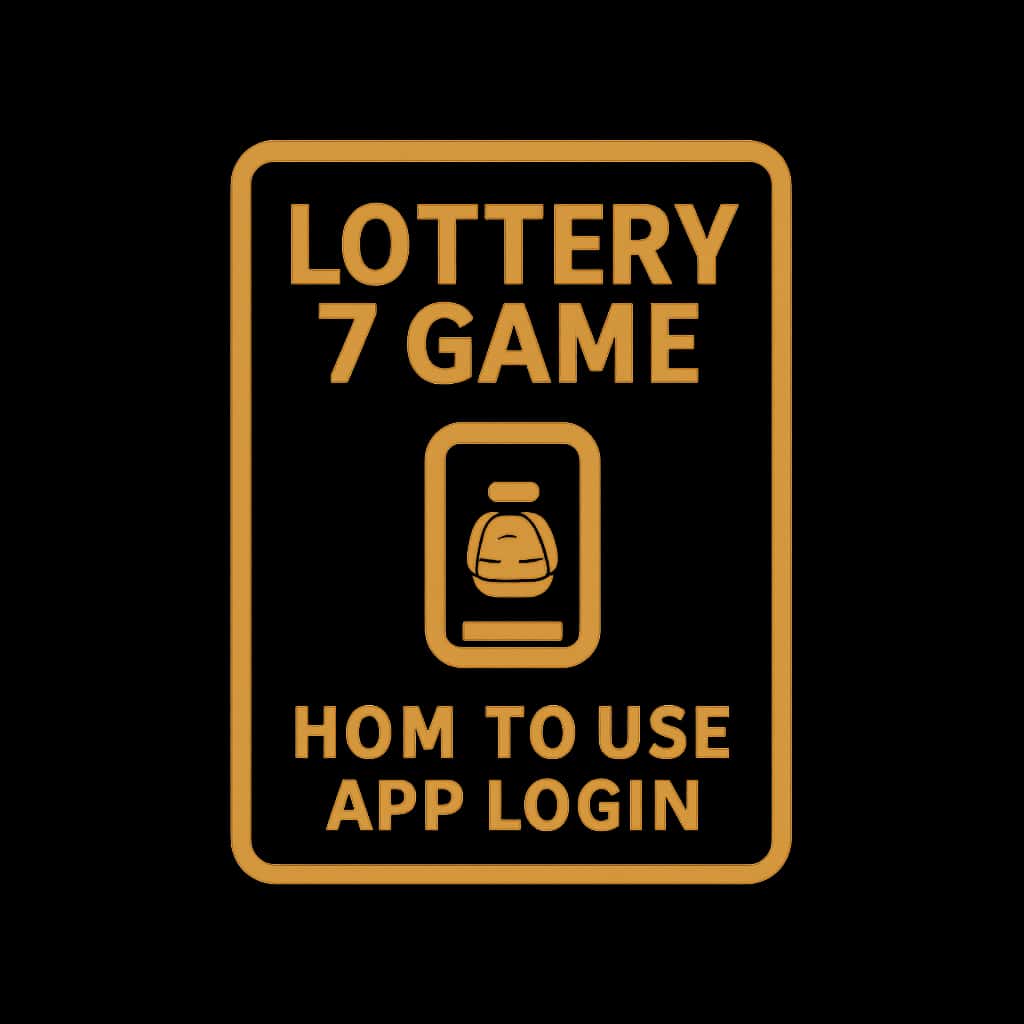 An icon illustration concerning Lottery 7 Game app login.