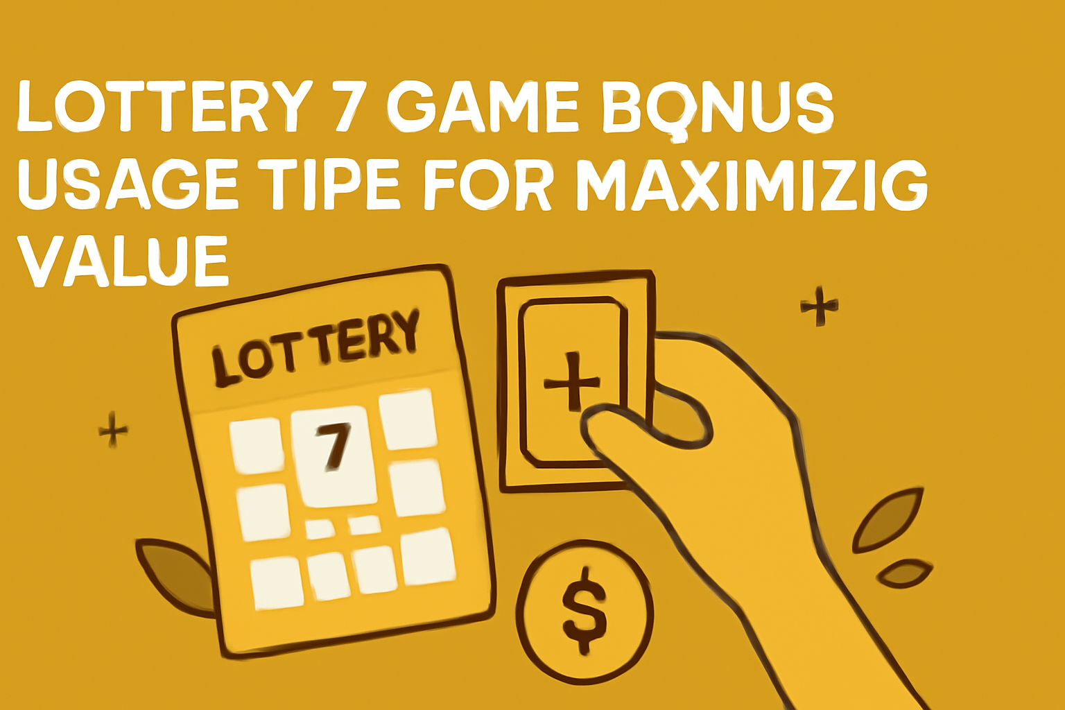 Informative image illustrating account security for Lottery 7 Game.