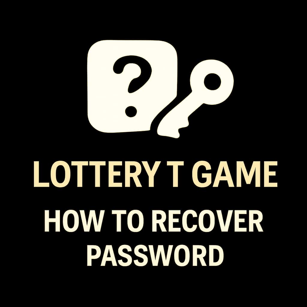 Icon symbolizing password recovery for Lottery 7 Game.