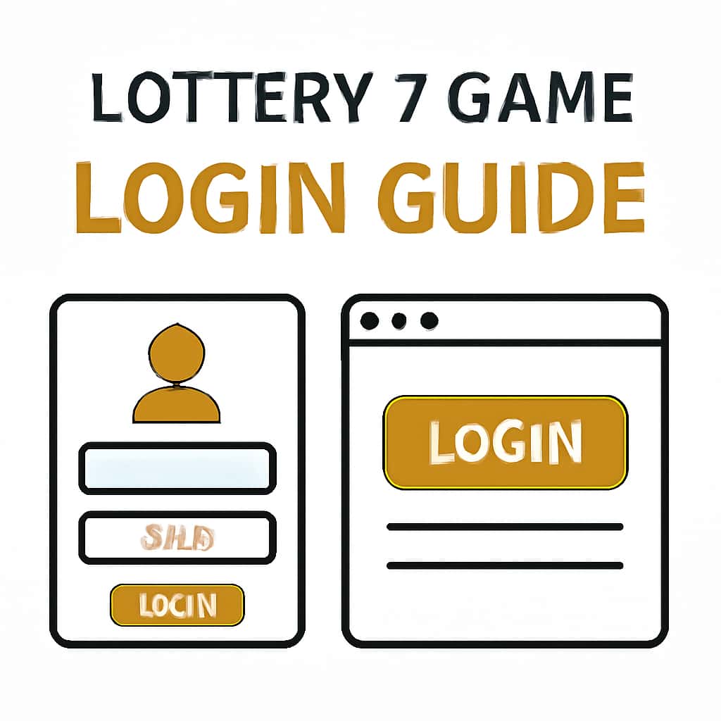 An educational diagram about Lottery 7 Game Login processes.