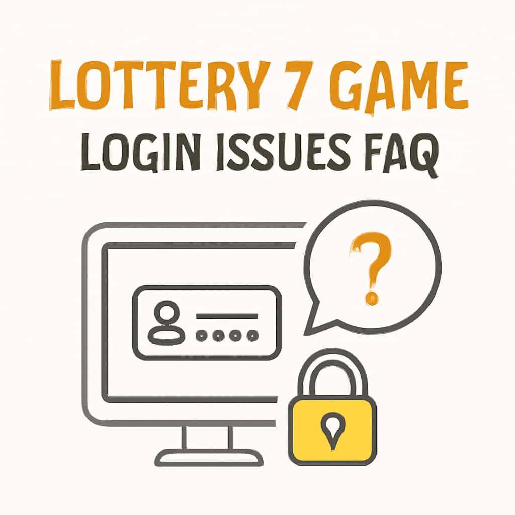 Illustration related to Lottery 7 Game Login Issues FAQ.
