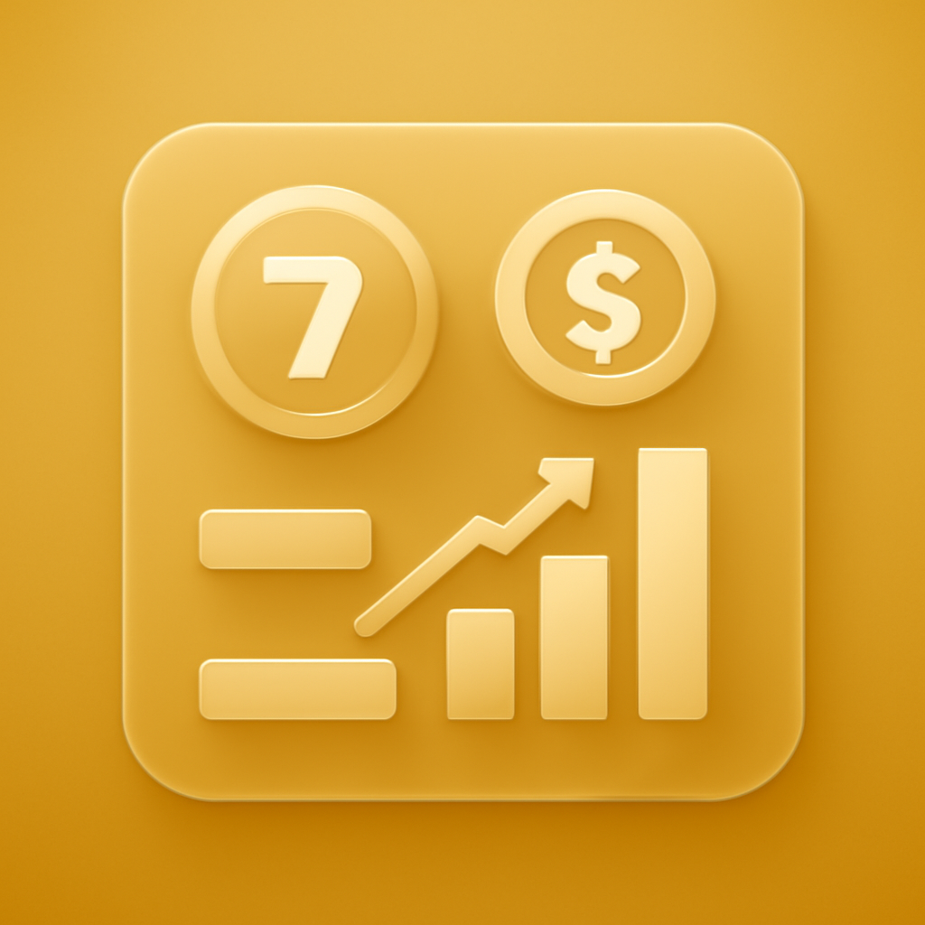 An educational diagram outlining steps for updating account information in Lottery 7 Game.