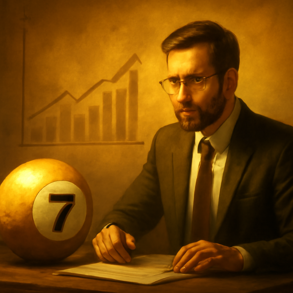 An educational diagram depicting steps to avoid Lottery 7 Game login problems, with #c99212 highlights.