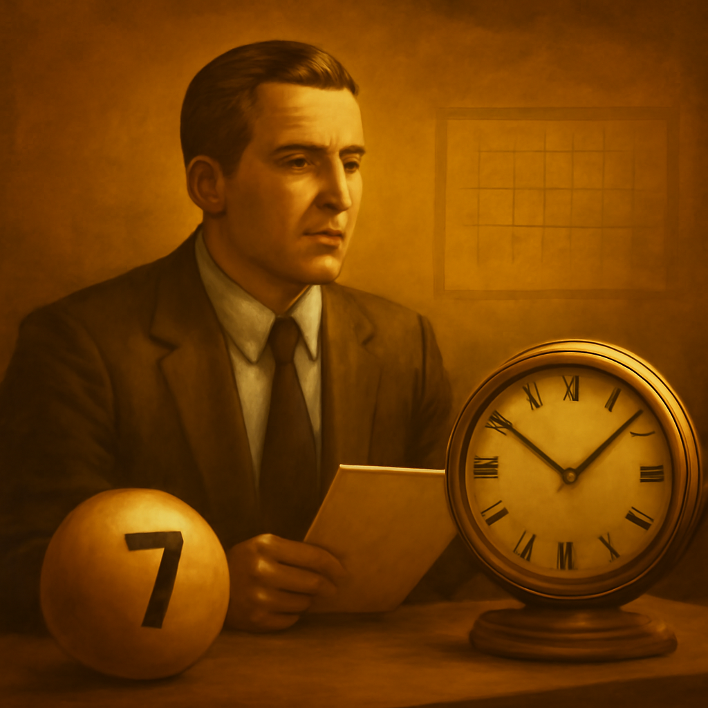 An educational diagram depicting steps to avoid Lottery 7 Game login problems, with #c99212 highlights.