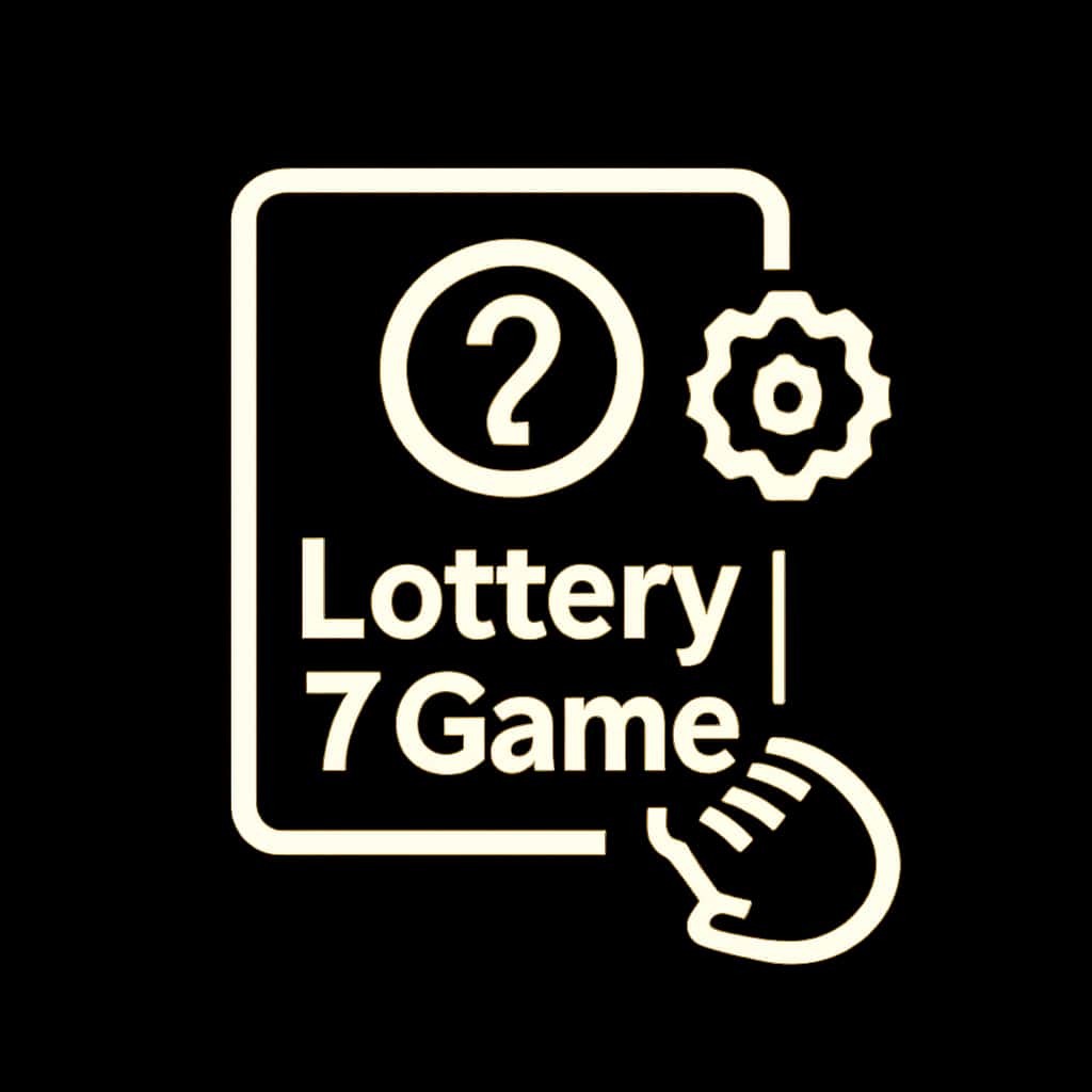 Icon representing troubleshooting assistance for Lottery 7 Game login.